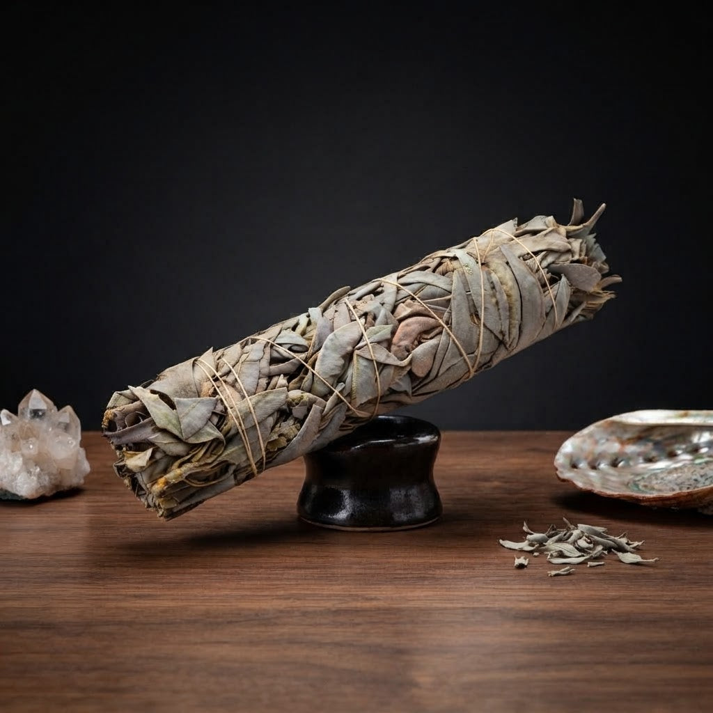 White Sage Räucherbündel Groß (16 × 4 cm) – Salvia apiana